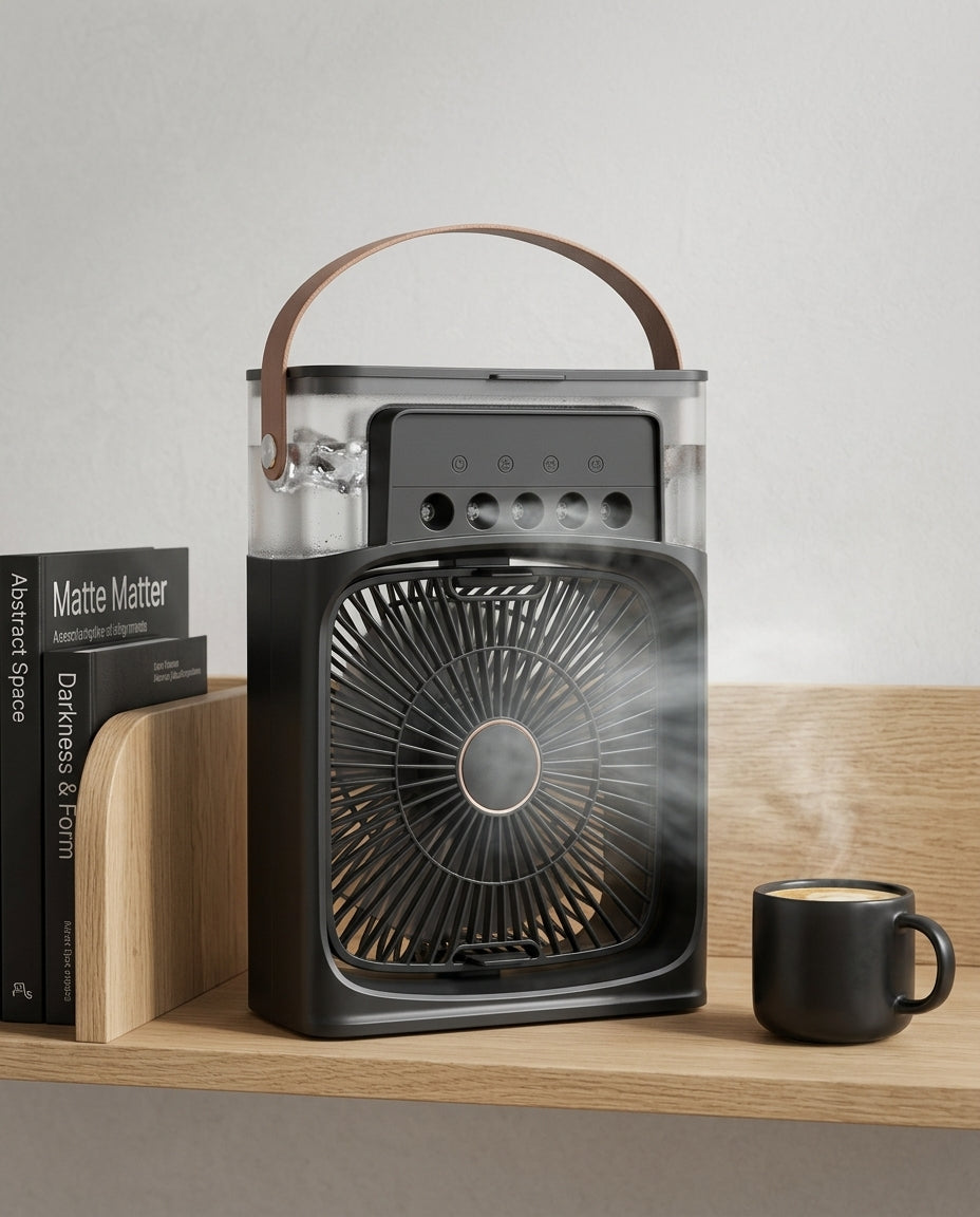 Mini Ventilador Portátil USB – Silencioso y Recargable