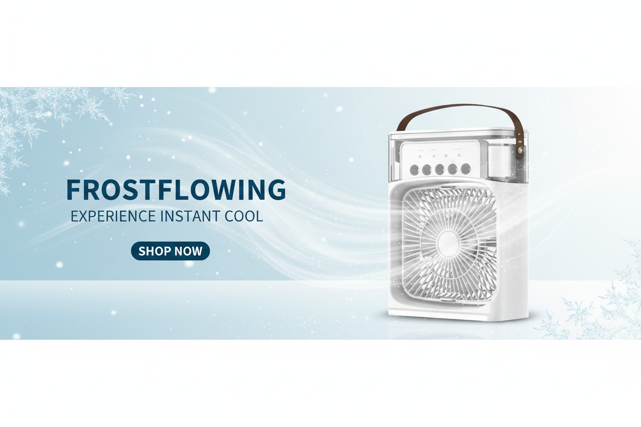 Banner FrostFlowing con producto